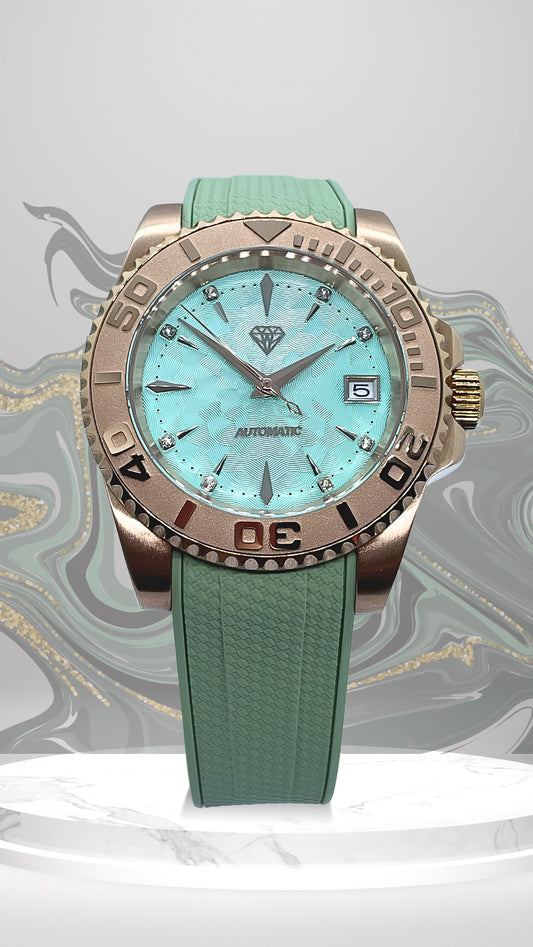 Or Rose 41mm - Turquoise