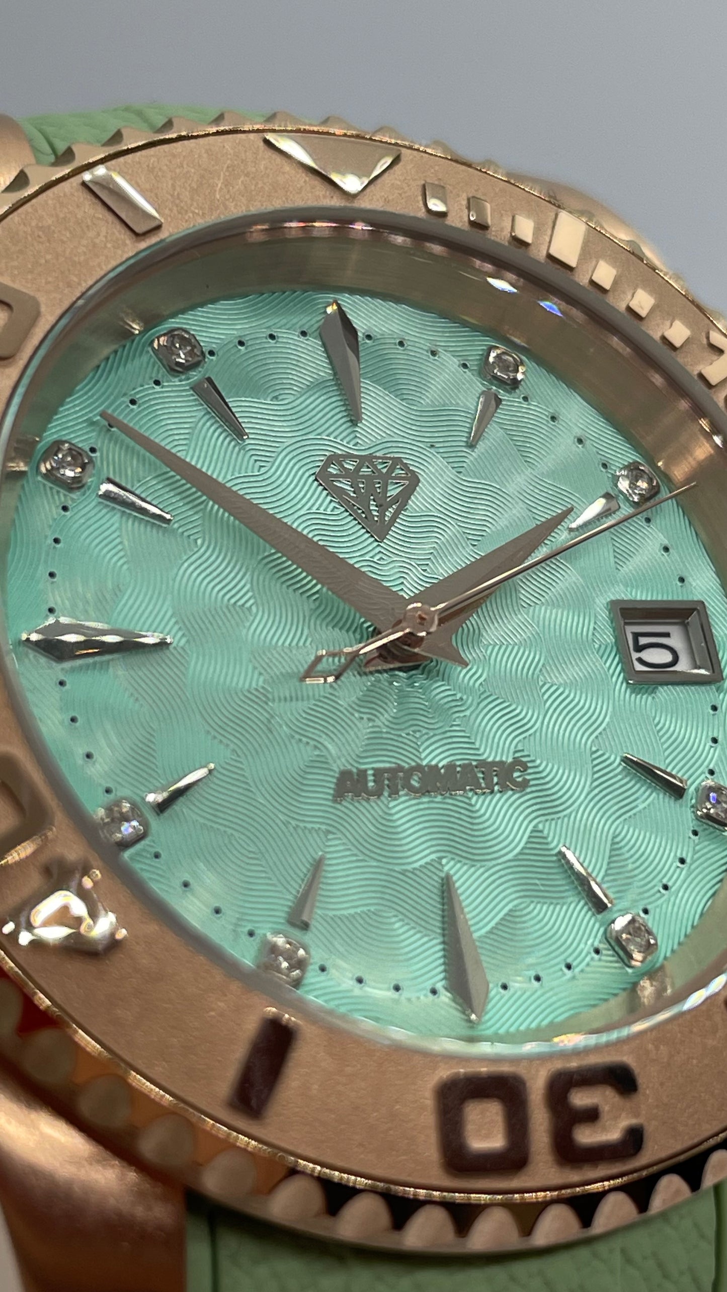 Or Rose 41mm - Turquoise