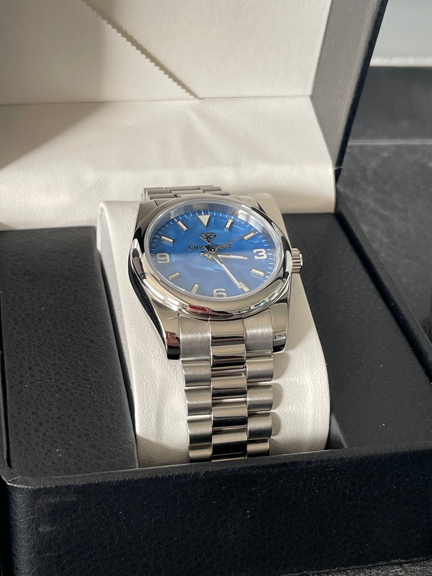 CS NACRE Président Bleu 36mm