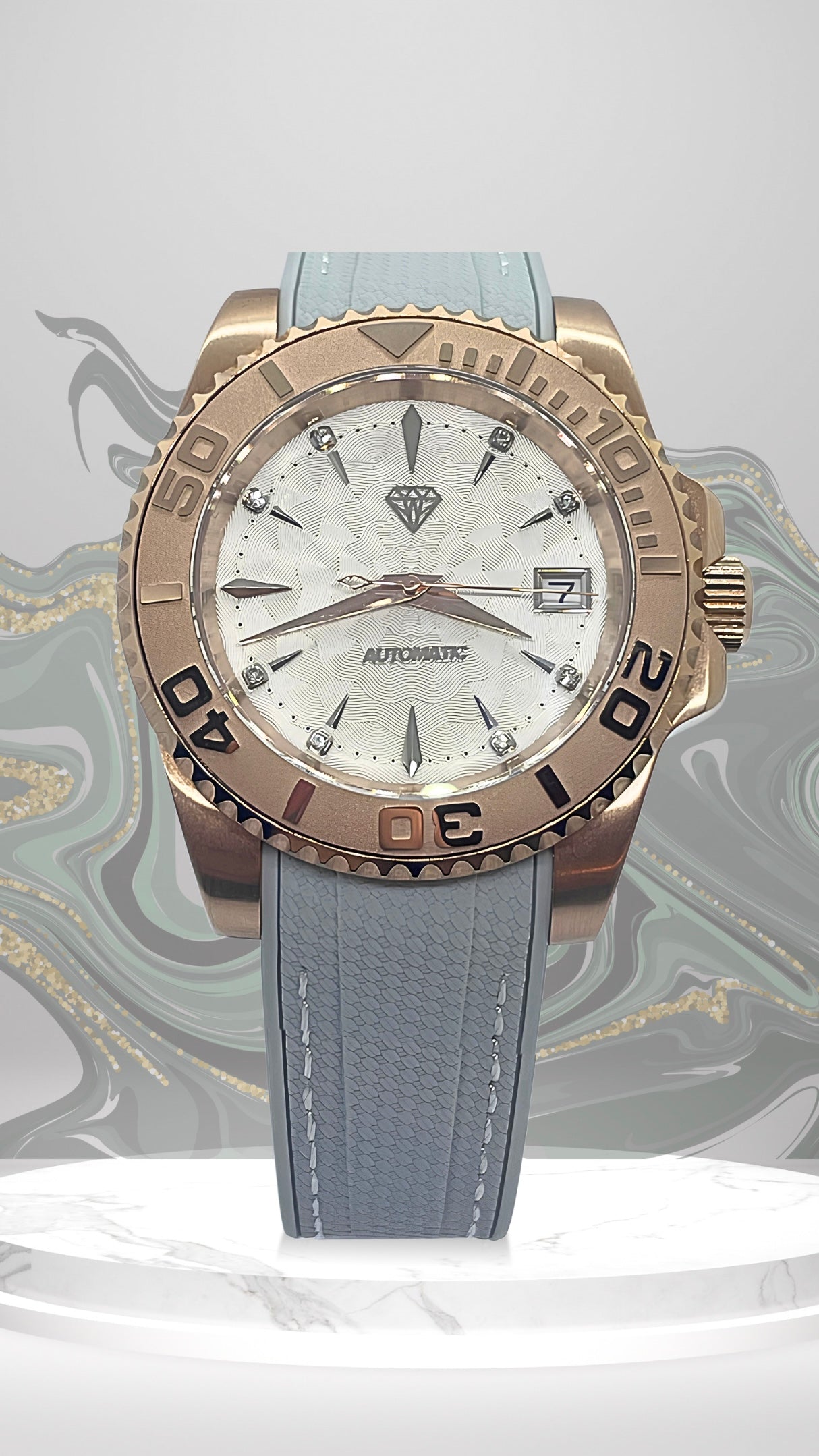 Or Rose 41mm - Blanche